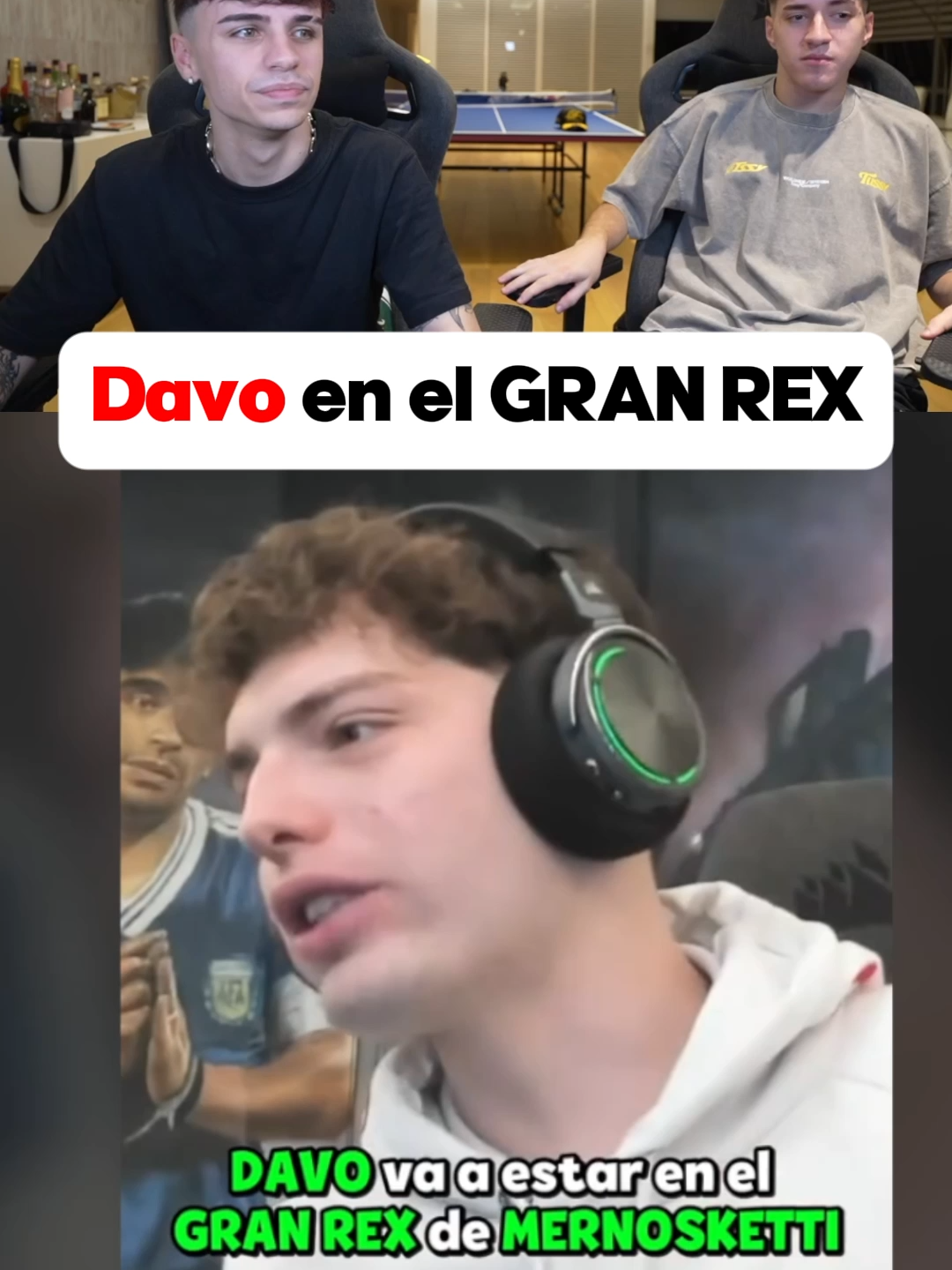 El Puerro invitado al GRAN REX #kickclips #mernuel #mernosketti #bauletti #davooxeneize #granrex #evento