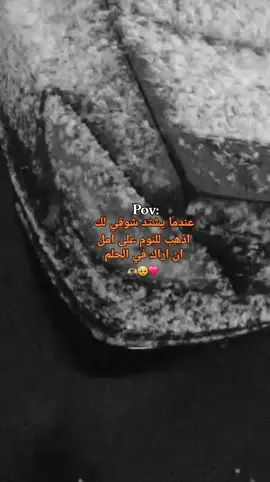 اذهب للنوم على امل ان اراك🫶🏼🥺❤ #اعدت_نشر🔃  #عبارتكم_فخمة🖤💉🥀  #تصميم_فيديوهات🎶🎤🎬  #ستوريات_حزينة 