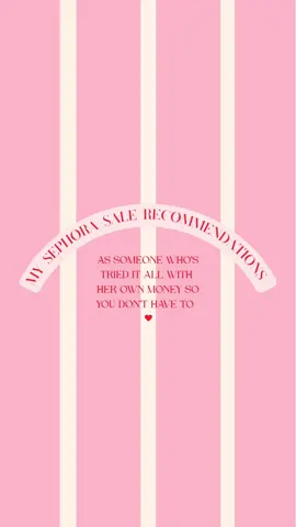 My favorite time of year—Sephora sale 😍 From a girl who just loves buying makeup, you don’t need luxury products to have a good routine, but I love seeing what is actually worth the splurge! 