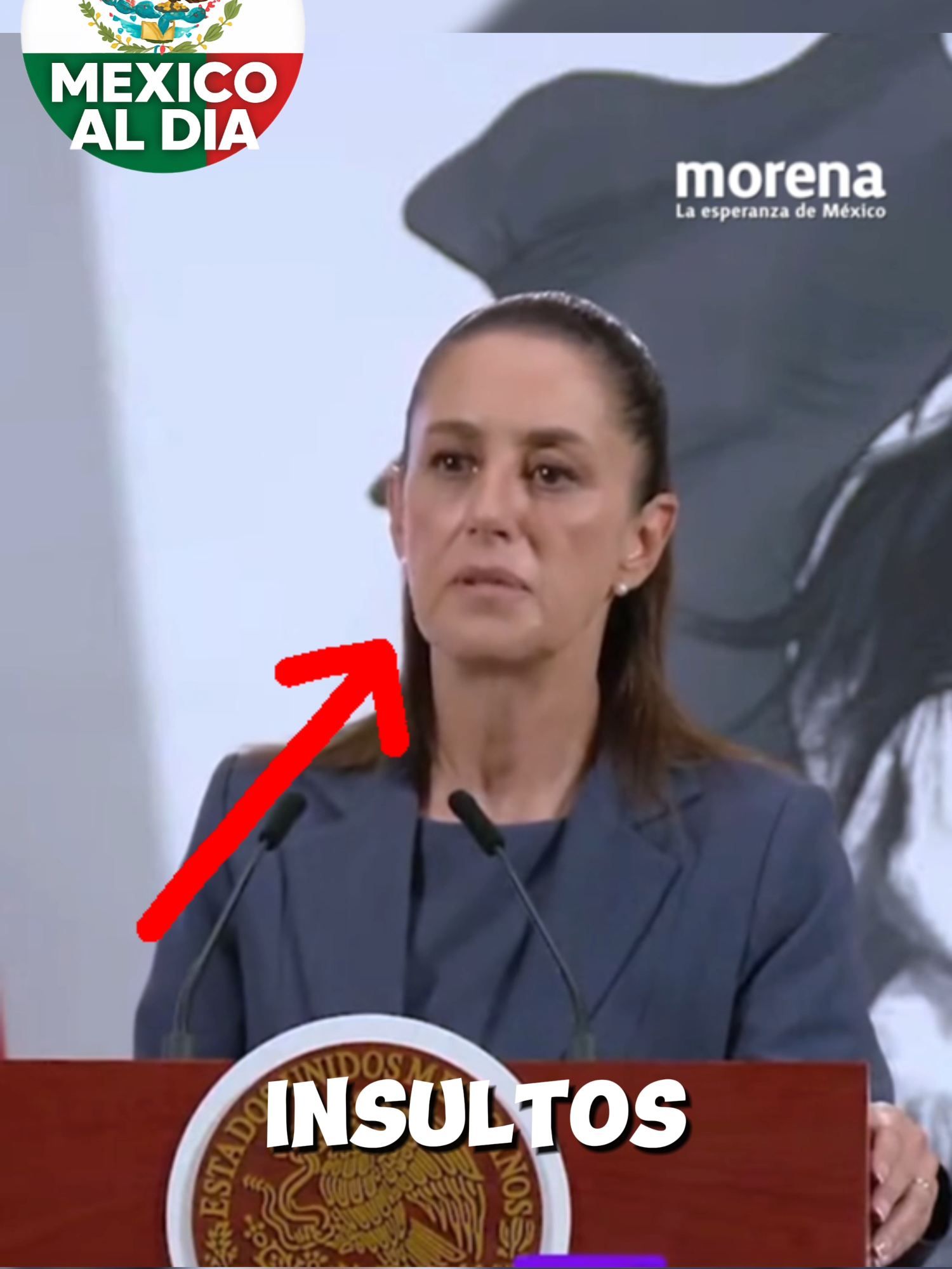 Claudia sheinbaum le reponde a los insultos de donald trump #mexico #noticiasdemexico #claudiasheimbaum #donaldtrump