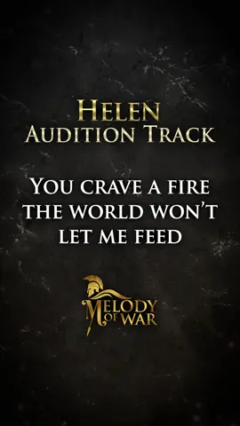 Duet this backing track to submit your audition for Helen, the face that launched a thousand ships 🔥 #melodyofwar #helen #audition #musical #trojanwar