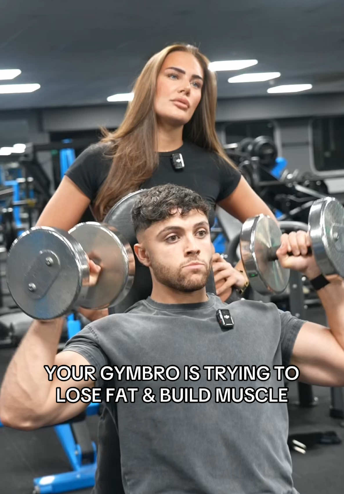 Dm me the word “RECOMP” and let me help you lose fat & build muscle 🚀 . #GymTok #gym #fyp #foryou #viral 