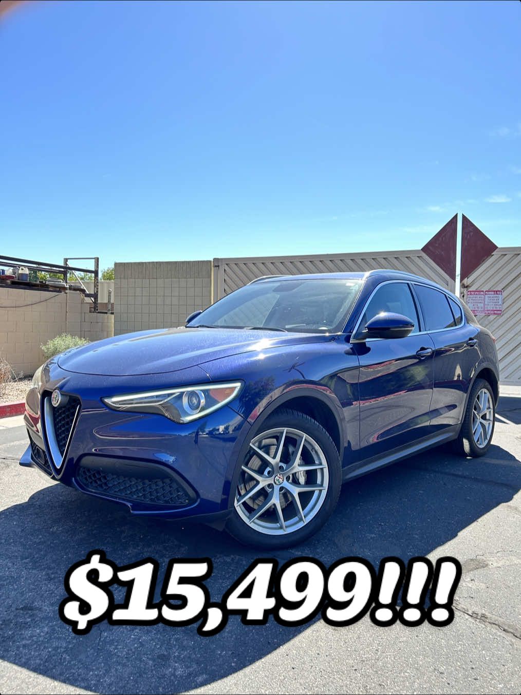 2018 ALFA ROMEO STELVIO!!! Listed for only $15,499!!!  1-owner, amazing condition, clean title and is getting completely inspected so you can insure you are getting a great ride! Contact me if you’re interested! #suv #fyp #alfa #sales #deal 