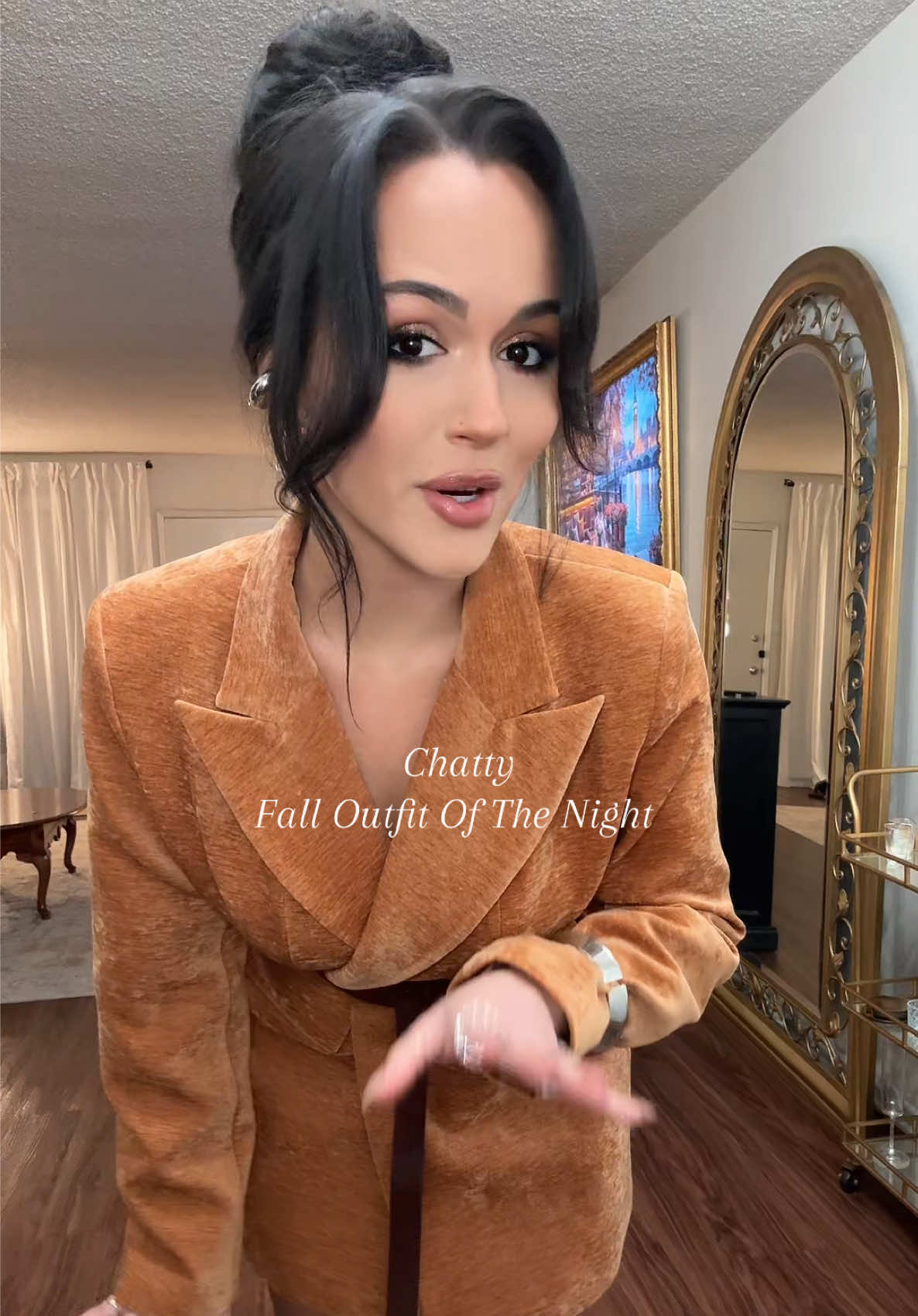 Fall night out outfit 🤎 #falloutfits #fashiontiktok  #nightout #fallfashion #whattowear #autumnfashion #styleinspo #OOTD 