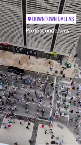 No Kings protest underway in downtown Dallas #Fyp #DallasTexas #News