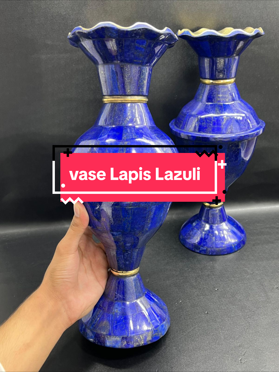 Magnifique vase en lapis lazuli authentique 💎  Quantité limitée ⚠️ #crystals #crystaltok 