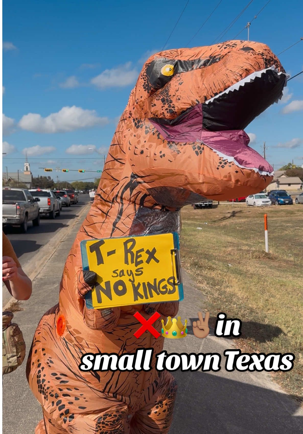 ❌👑✌🏽Welcome to small town Dripping Springs Texas where hundreds showed up peacefully for No Kings Day 2!  Even @Pokémon/ポケモン【公式】 Pikachu and T-Rex came out for the people. 🦖 This is what community looks like. 🫶🏽🫶🏽 We’re standing up for: 🌈 Equality for ALL 🧪 SCIENCE 📚 EDUCATION 💰 Economic fairness 🌍 Climate responsibility 🤝 Human rights ❤️ Affordable health care 🗳️ Fair representation 💥 What are you standing up for today? #NoKingsDay #NoKingsDay2 #DrippingSprings #SmallTownTexas #Freedom 