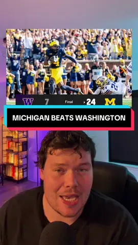 Michigan steamrolls Washington in The Big House #michigan #washington #CollegeFootball #cfb 