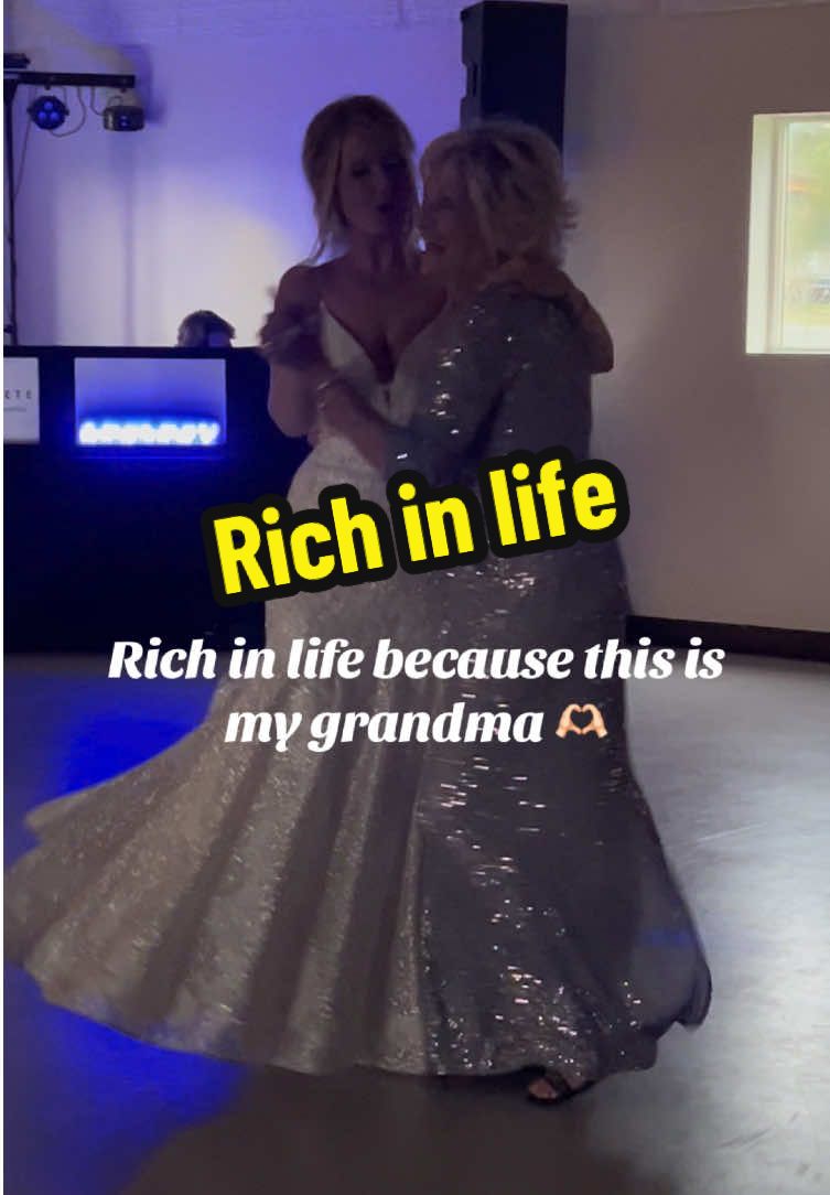 She’s truly the best and one of a kind 🫶🏻 #sparkles #grandma #rich #weddingtok 