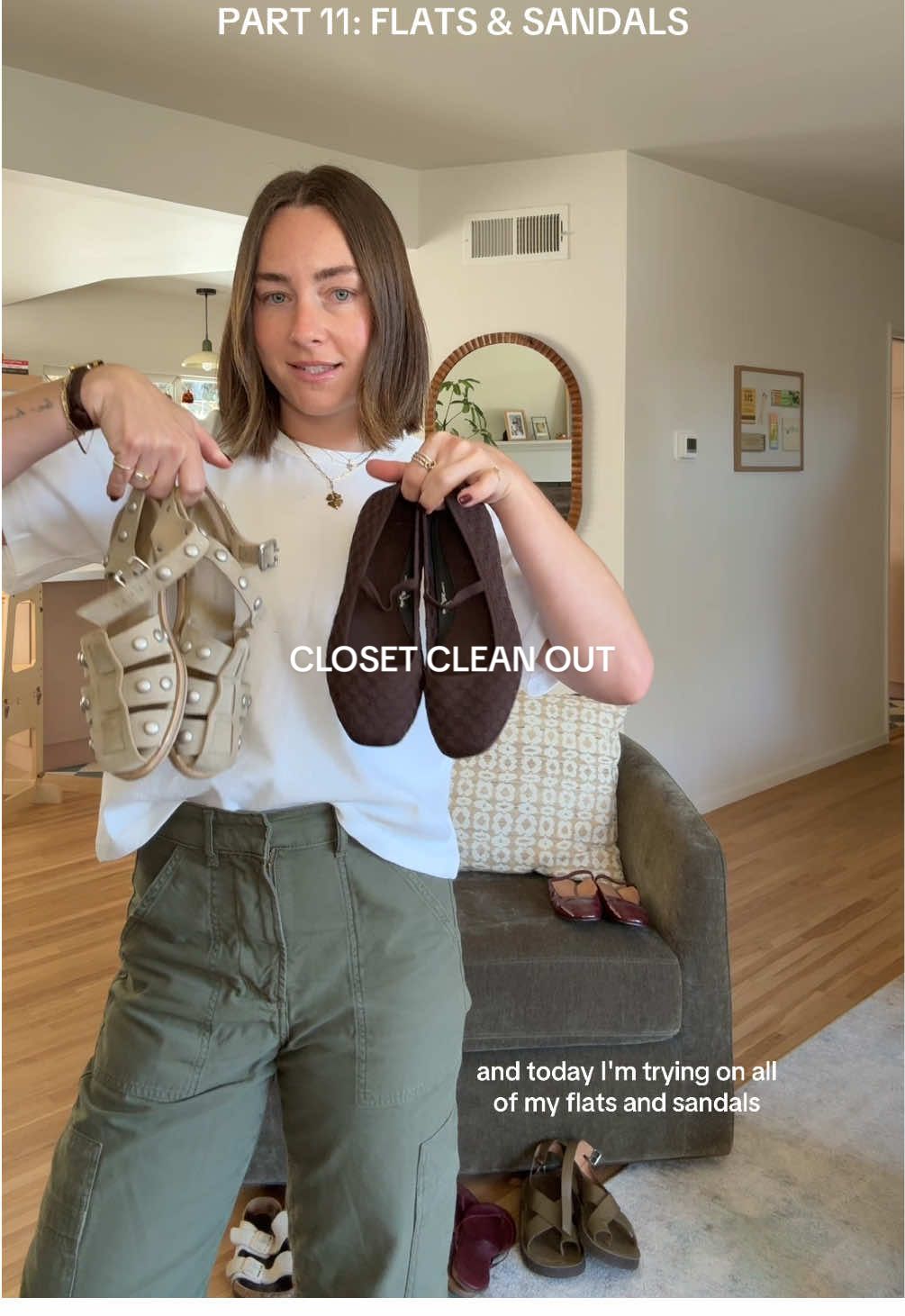 Closet clean out part 11: flats & sandals 🩴 #closetcleanout #fallcleaning #shoecollection #flats #sandals @TKEES @BIRKENSTOCK USA @Rothy’s @FRĒDA SALVADOR @madewell 