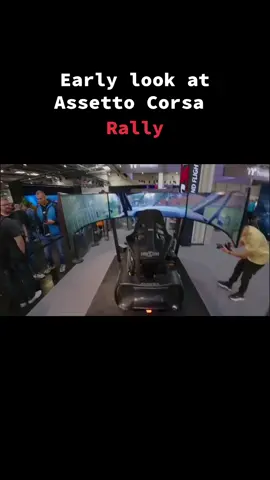 Early look at Assetto corsa Rally at @SimRacing Expo  #assettocorsarally #pov #rally #racing #simulator 