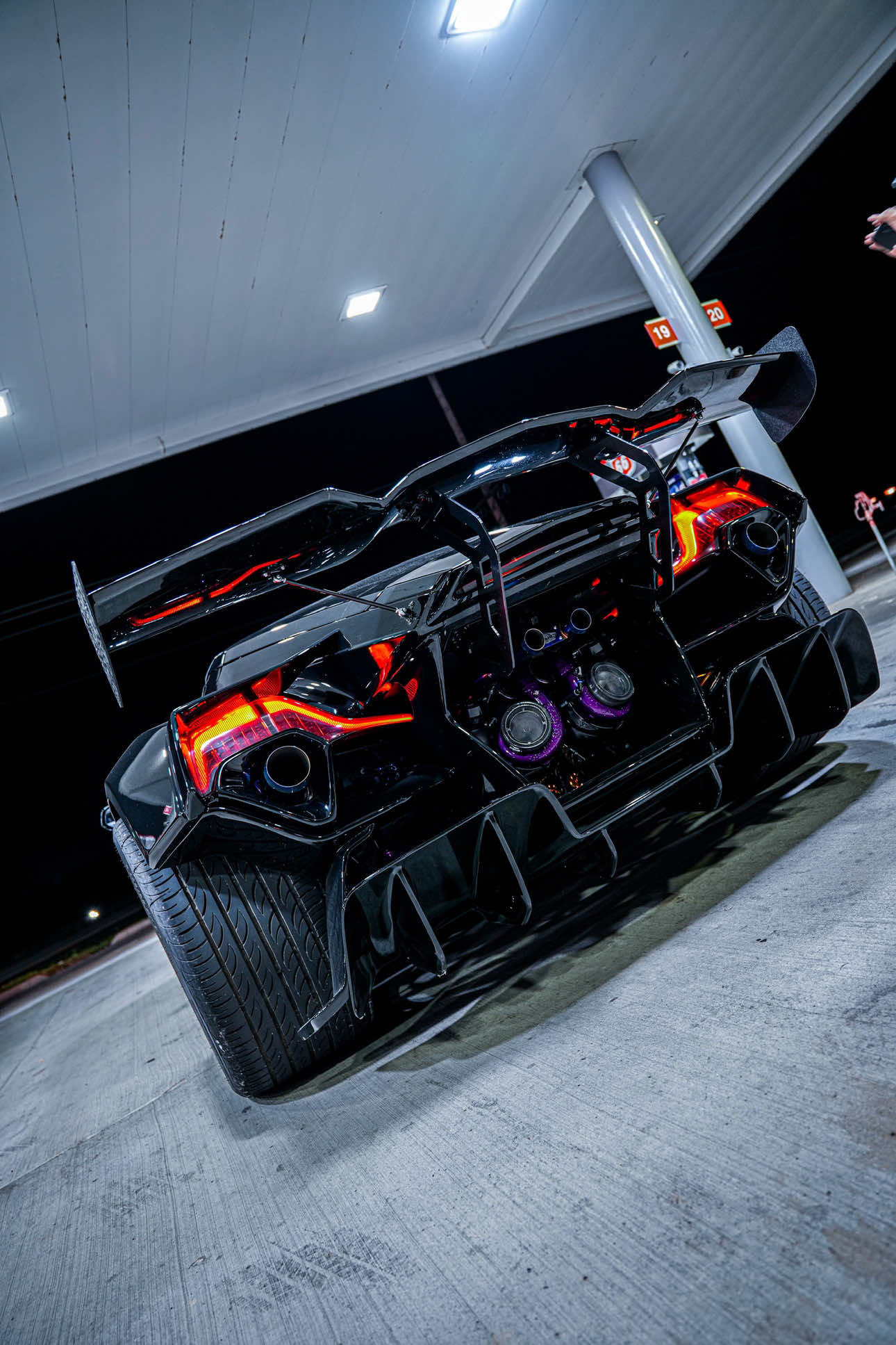 Damn Batmobile IRL @Thomure's Performance  #twinturbo #valarravette #corvette #c6 #valarra 