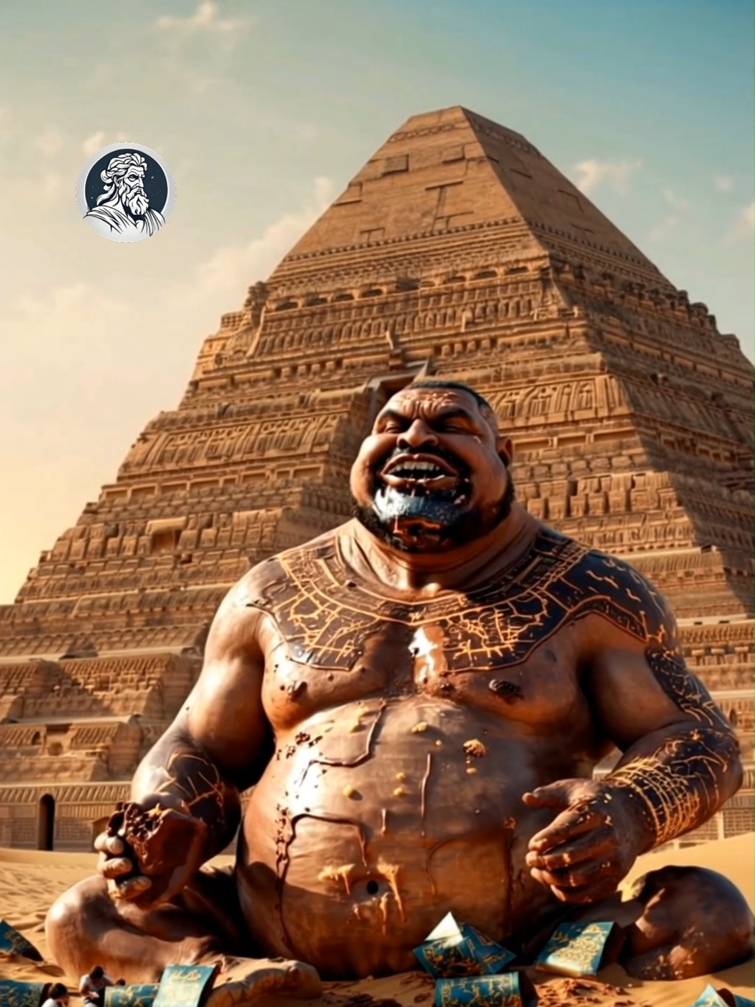 HOW THE PYRAMIDS WERE MADE #cadamitologia #fyp #giants #ai #egypt #desert #pyramids #alien