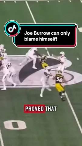 Joe Burrow can only blame himself! #foryoupage #nfl #bengals #joeburrow 