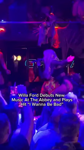 Willa Ford packed The Abbey in Los Angeles, CA performing new music and her hit song “I Wanna Be Bad.”