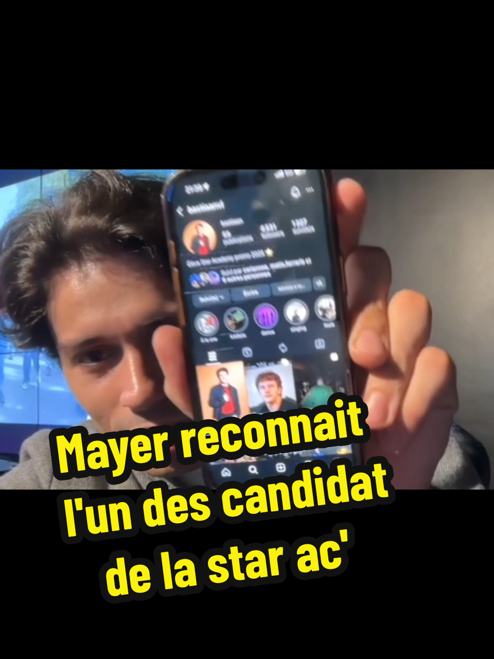 Mayer reconnait Bastiaan l'un des candidat de la star académie #mayer #twitch 