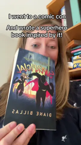 The superhero book is called Superficial #BookTok #BookTok #yabooks #superheroes #comiccon 