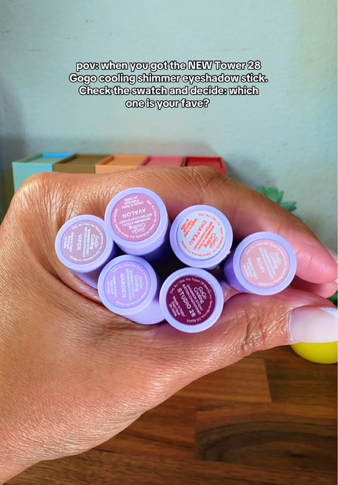 I swatched the new Tower 28 shimmer sticks so you don’t have to — but trust me, you’ll want to ✨@Tower 28 Beauty  #eyeshadowstick #tower28beauty #eyeshadow #BeautyTok #tiktokshopcreatorpicks 