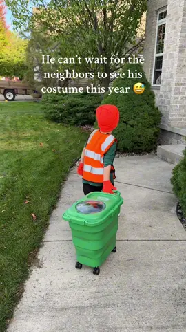 He actually won a costume contest at our park Halloween party in this! This trash collector costume is so cute and comes with a rolling trash can to put candy in for trick-or-treating!  🛍️ 🔗 in bio #findsformoms #kidscostumes #halloweencostumeideas kids Halloween costume trash man