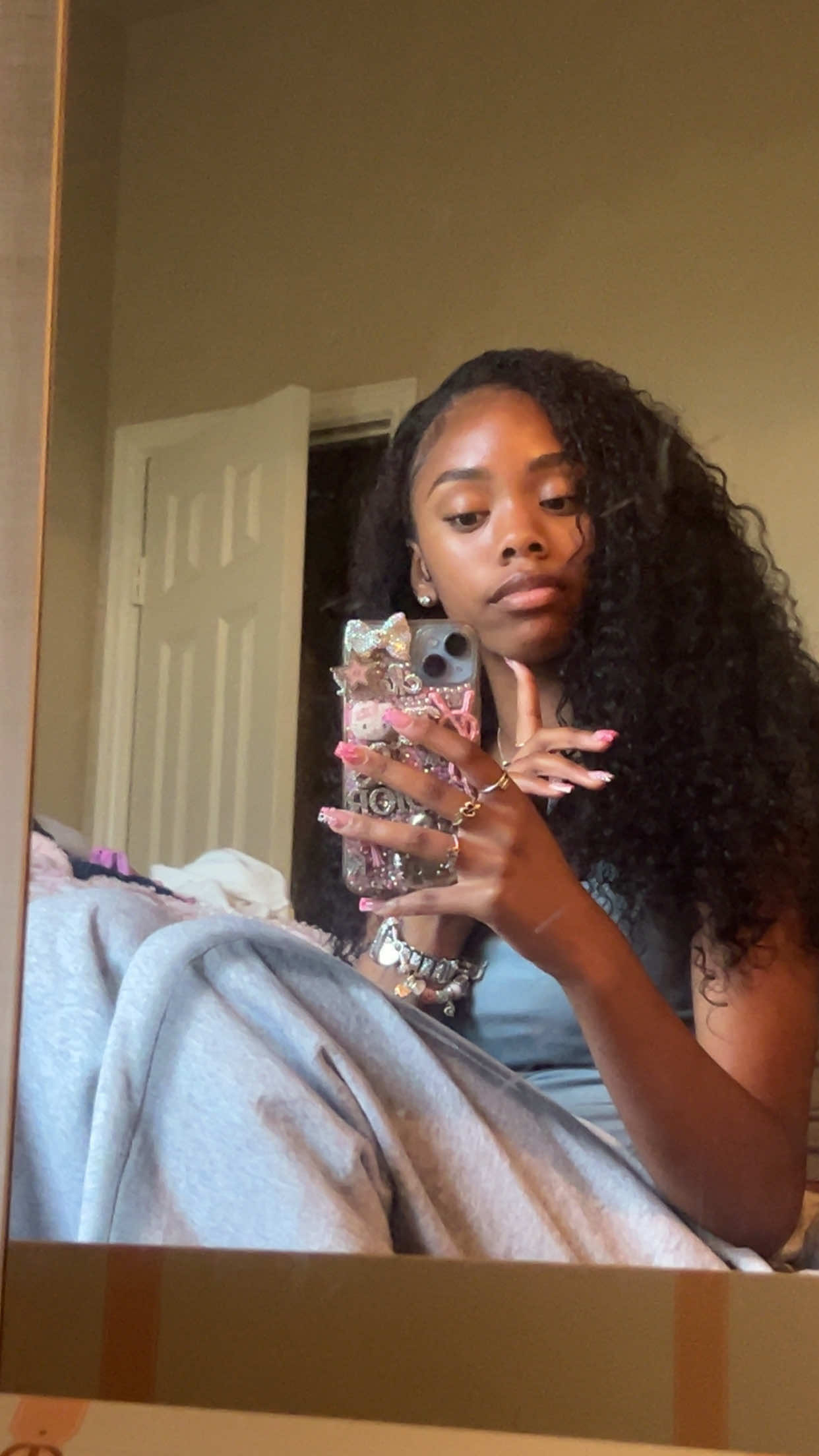 This hair is tooo cutee 💗#foryoupage #iseehairbeauty #naturalhair #curlyhair #protectivestyles 