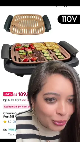 “Falaram que não dava pra fazer churrasco no apê… eu ri e liguei a minha churrasqueira elétrica”😂🔥 #churrasqueiraeletrica #alquilerdeapartamento  #cozinha#assado 