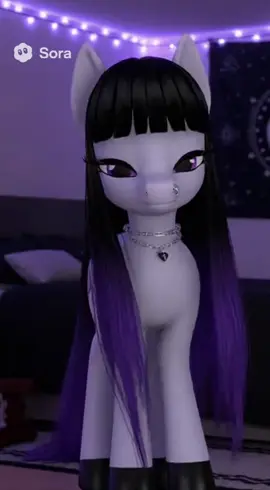 I refuse to give you ASMR to fall asleep to #fyp #sora2 #pony #goth #trending 