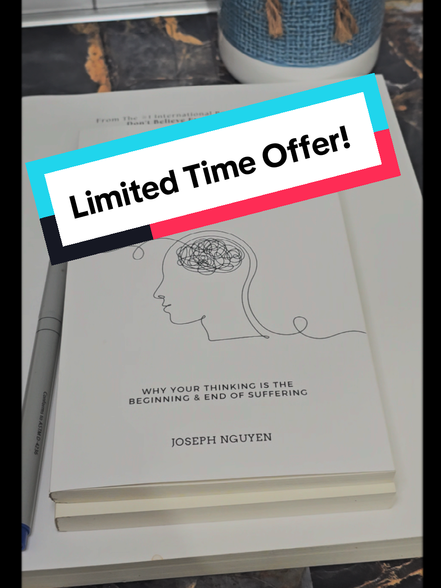 Joseph Nguyen’s 3-Book Workpack is designed to help you quiet your mind, let go of overthinking, and reconnect with calm. Includes: 📘 Don’t Believe Everything You Think 📗 Beyond Thoughts 📒 The Guided Workbook for Healing Anxiety & Overthinking Tap the link in video or bio to get your set while it’s still available 💫@itsjosephnguyen #josephnguyen #overthinking #overthinkingeverything #anxietytips #fyp 