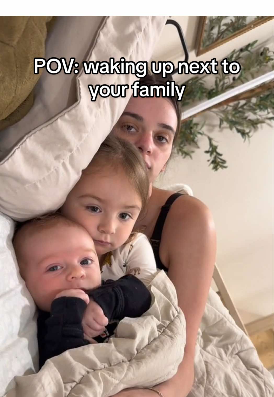Her response was soo cute🥹 #family #pov #newparents #toddler #baby   