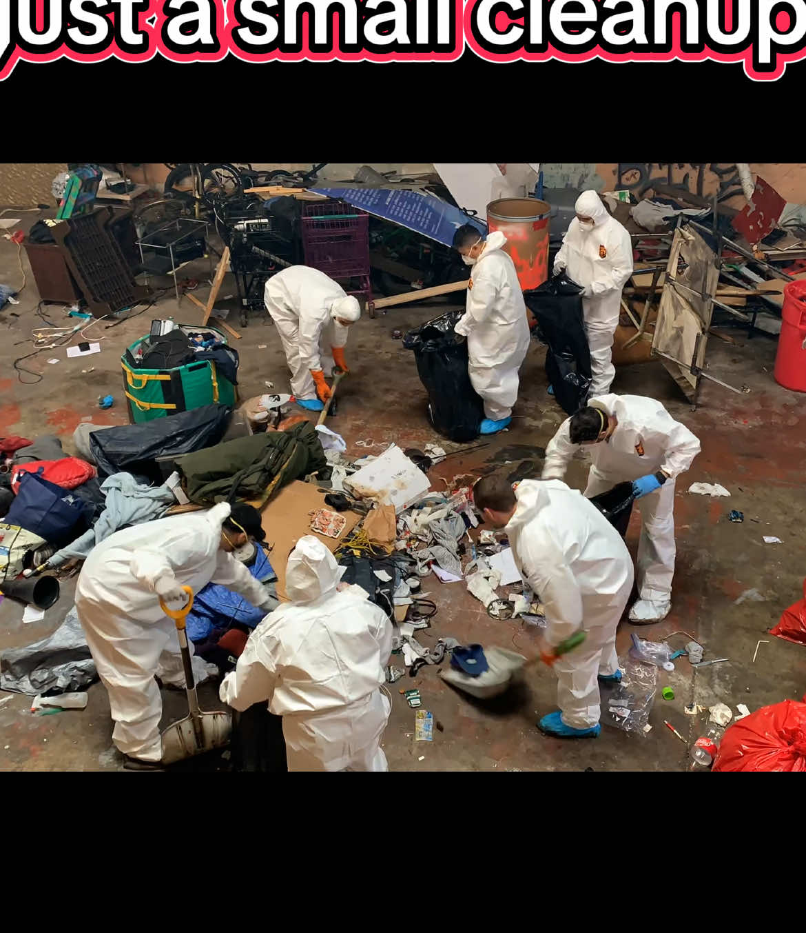 They said it was a small cleanup… 💀 Extreme biohazard cleanup in downtown San Diego. 🧤 Three buildings. 50k lbs of waste. 2k lbs of biohazard & sharps. 💉 Squatters had taken over for years — it had to be cleared before construction began. 🚜 #xtremecleanqueen #CleanTok #biohazardcleanup #timelapse #fyp  