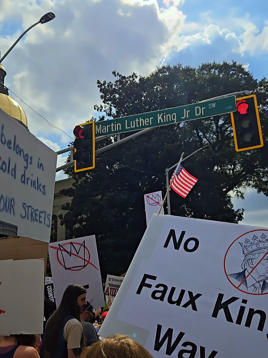 #Atlanta #nokingsinamerica #nokingsdayprotest #atlantaprotest #nokingsday 