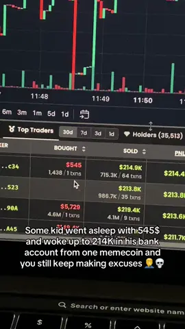 Bro lock in!!#memecoin #crypto #trading #rich 
