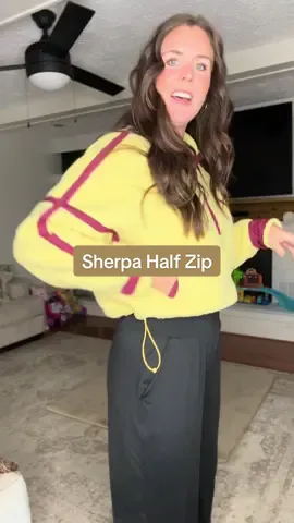 Obsessed!! #sherpajacket #sherpa #halfzip #falljacket #sweatshirt 