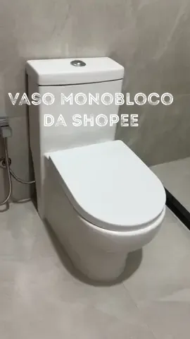 Meu vaso monobloco da SHOPEE link na Bio!! #banheiro #construcao #banheirodecorado #creatorsearchinsights #shopee 