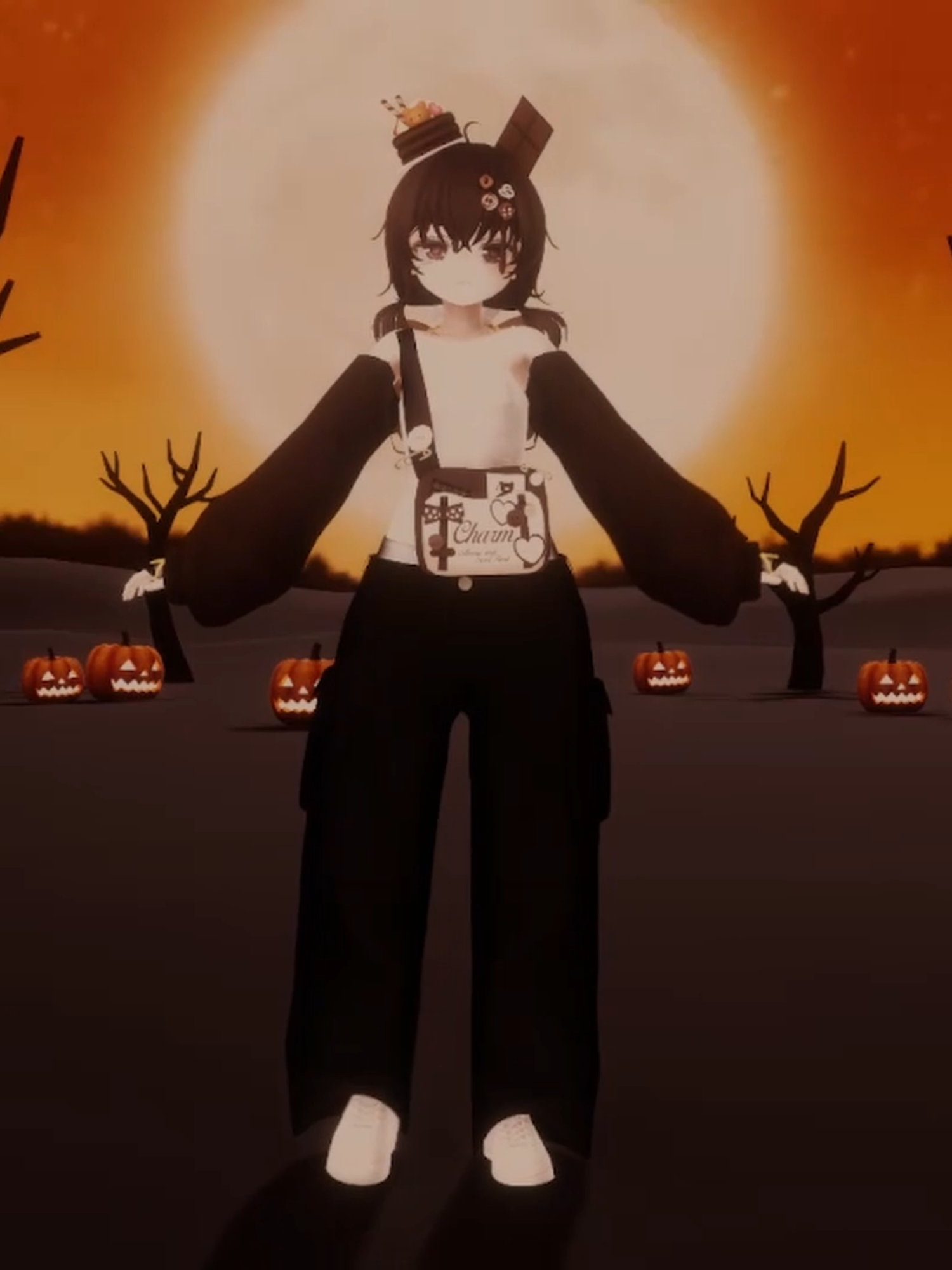 un mmd de walloween que se presento en el especial de 100 en twitchi ( Chocoh_vt )  - - - - - - - - - - - #mmd #vrchat #kawaii #chcolate #vtuber