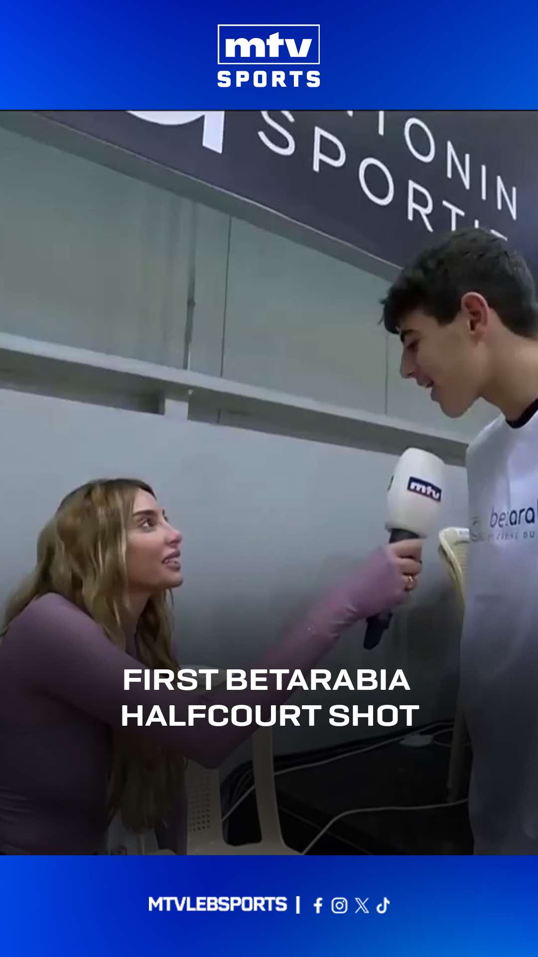 First Betarabia HALFCOURT SHOT of the season ⚡️✌️ #mtvbasket #mtvsports #betarabia