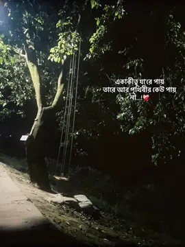 একাকীত্ব যা'রে পায় তারে আর পৃথিবীর কেউ পায় না…!❤️‍🩹