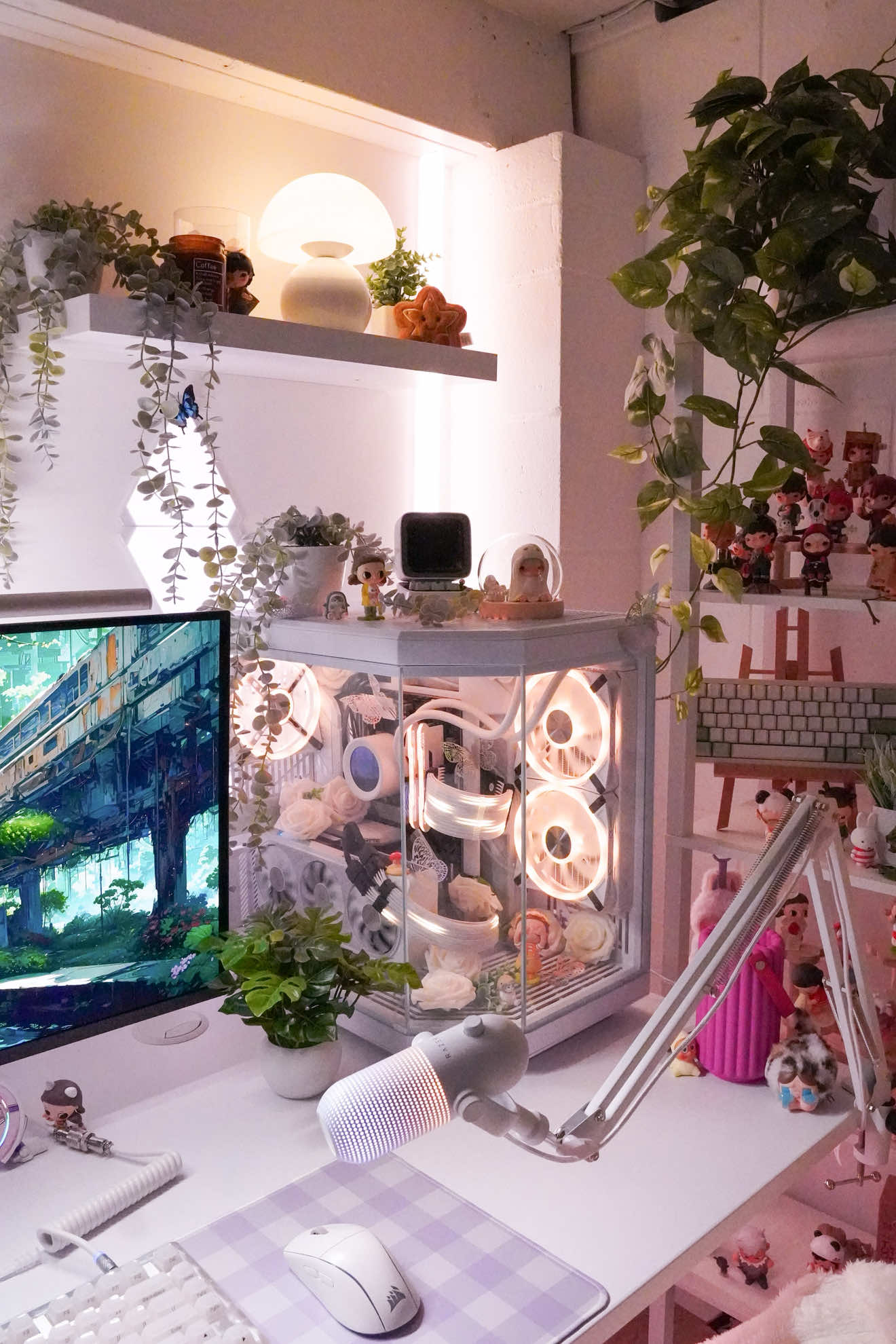 what hobbies do you enjoy? 💕 #GamingSetup #cozysetup #gaming #desksetup #cozyhobbies 