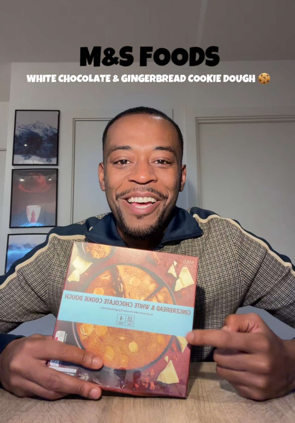 😳😳😳 that’s it that’s all.  M&S @M&S Food NEW Gingerbread and White Chocolate Cookie Dough with @Häagen-Dazs Ice Cream 😍 The proof is in the pudding.  #marksandspencer #cake #FoodTok #icecream #fyp 