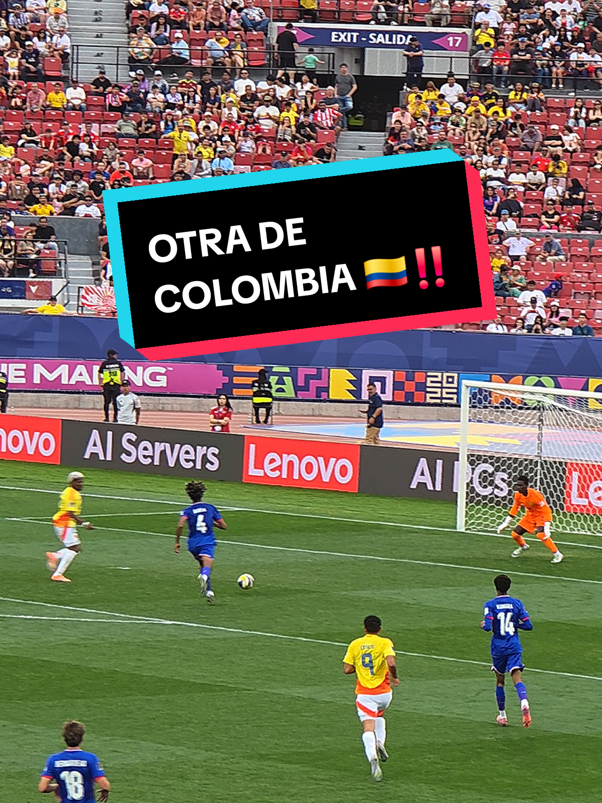 MUNDIAL SUB 20 // Minuto 78 y nuevamente Colombia desperdicia una oportunidad clara de gol 🇨🇴‼️ #fyp #futbol⚽️ #mundialsub20 #france #colombia 