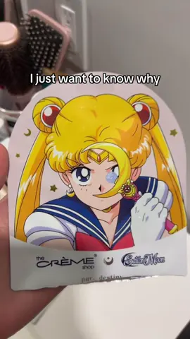 Why didn’t they include a warning on this sailor moon sheet mask #miniso #sailormoonsheetmask 