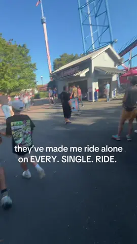 and we went here for MY birthday… #leftout #carowinds #sad #family 