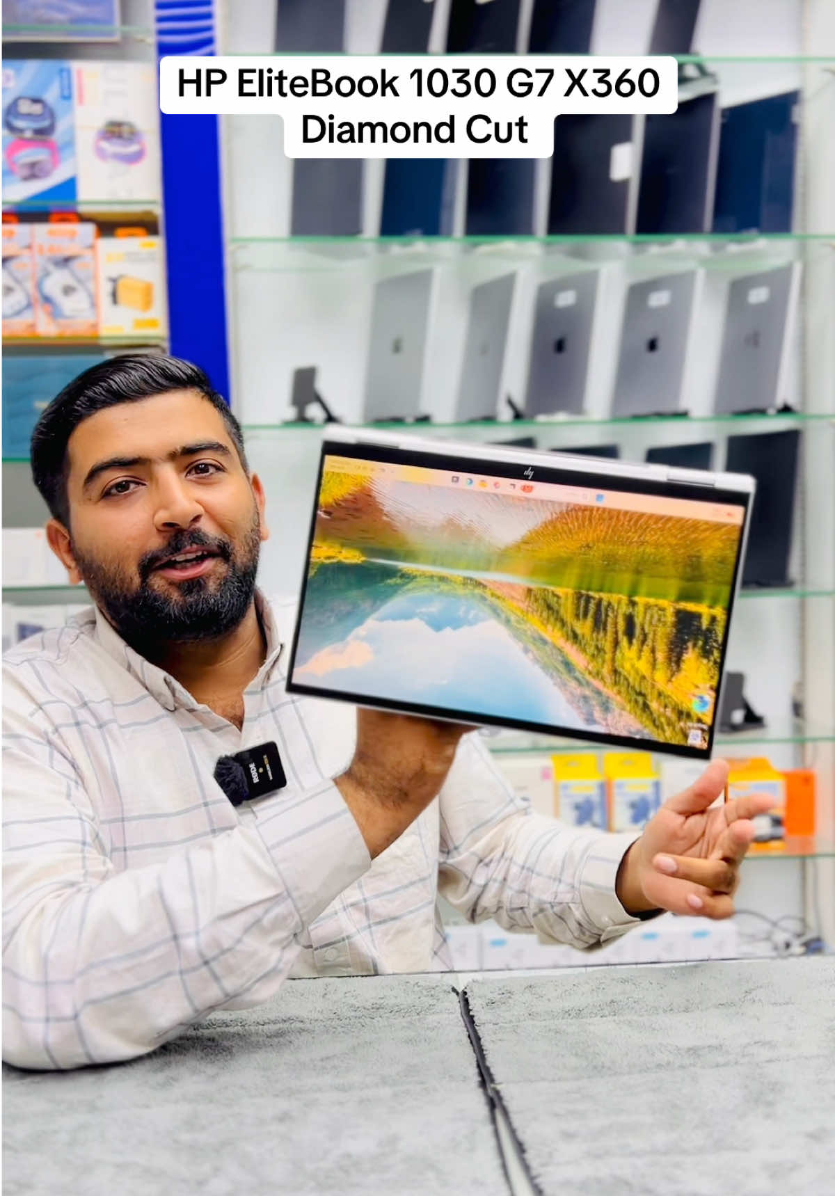 HP EliteBook 1030 G7 X360 Degree  Core i5 10th Generation 16GB RAM 512GB SSD Touchscreen Diamond Cut  #hpelitebook #touchscreenlaptop #laptop #dubai🇦🇪 #abudhabi🇦🇪 