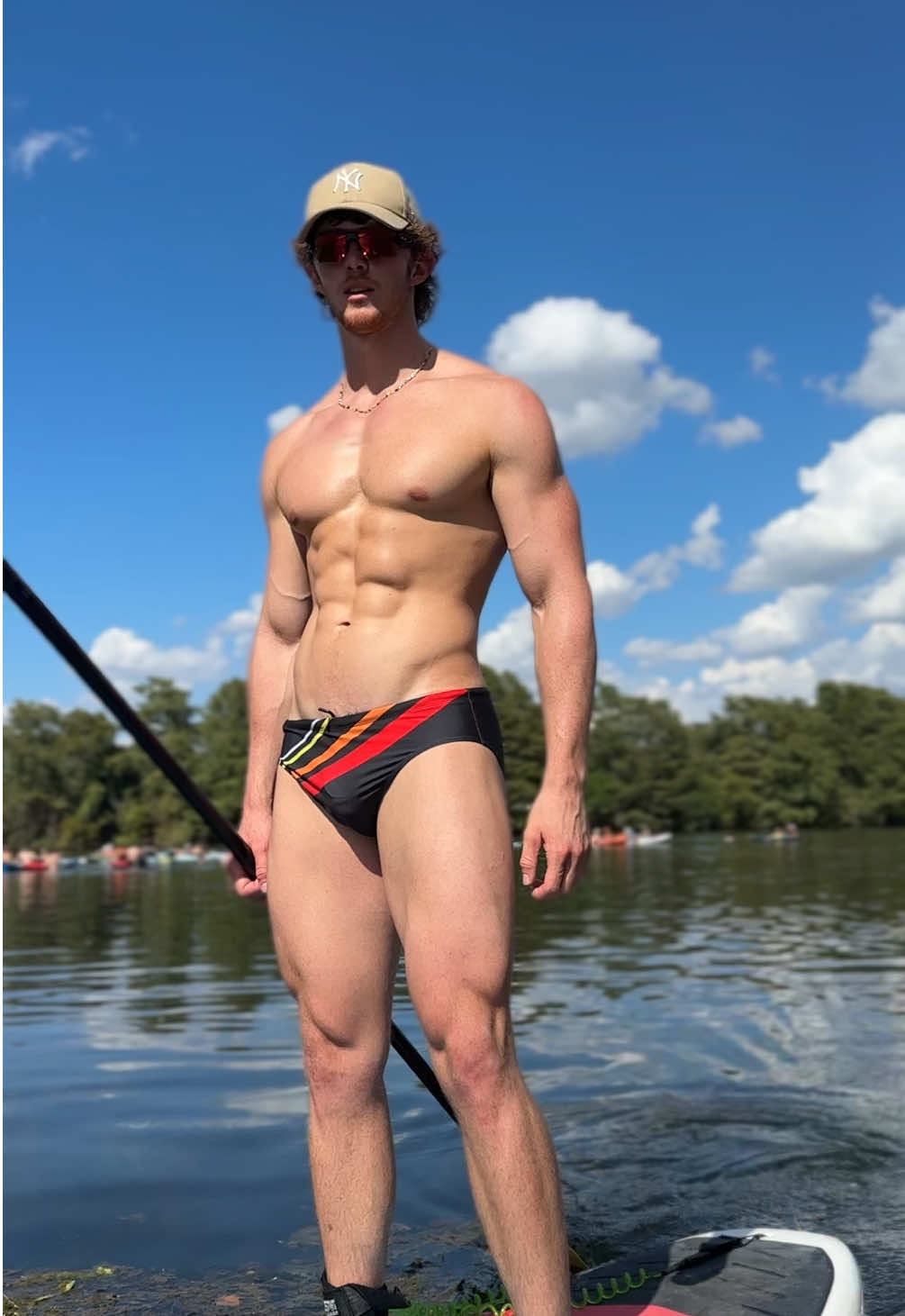 A hairless lion only concerned with his speedos 