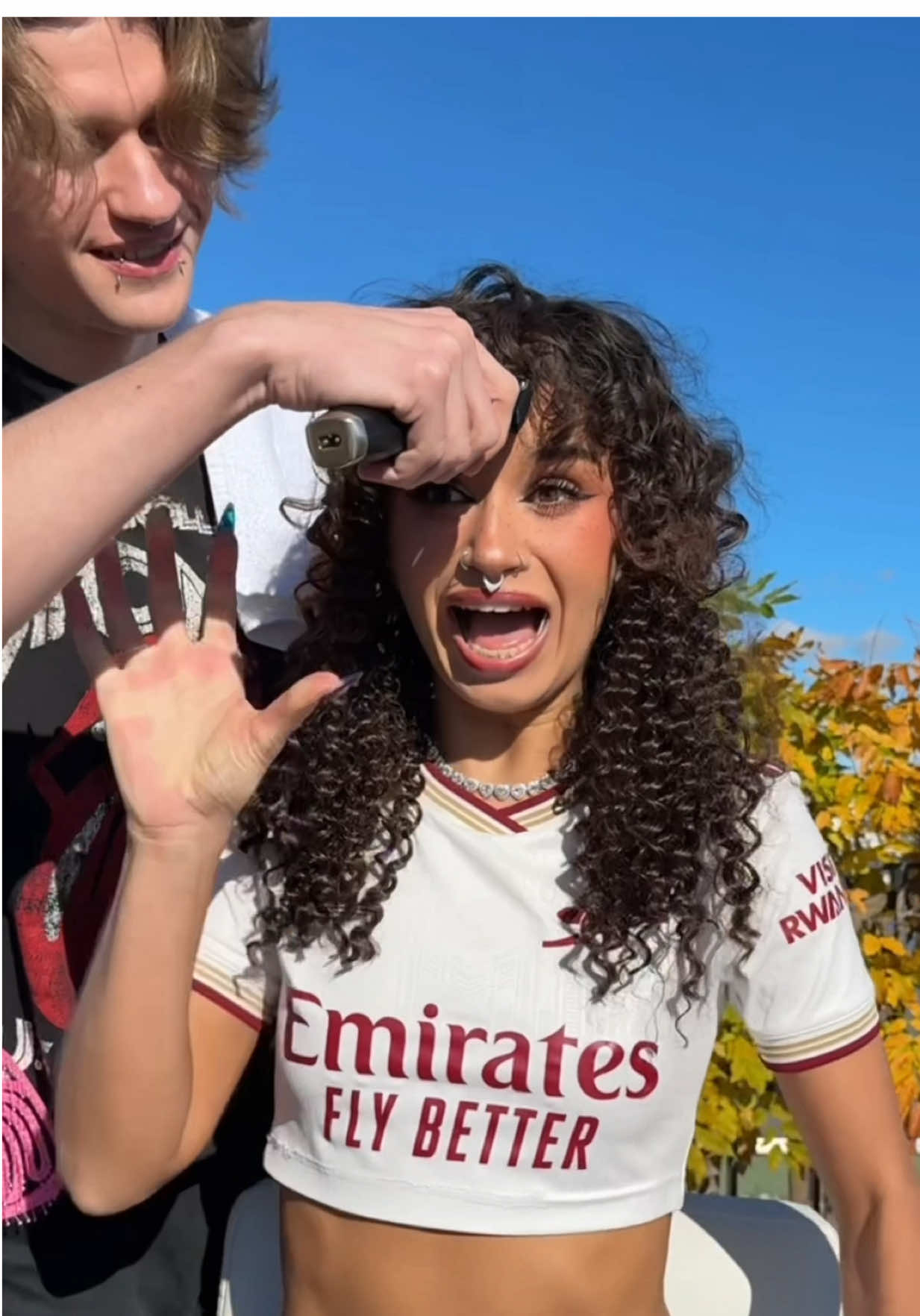 DAY 1 of not cutting my hair, before Arsenal wins 5 games in a row  #arsenal #cuttinghair #challenge #Soccer #football 