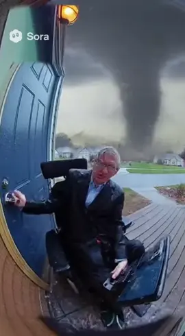 Stephen Hawking flying away #hawking #ai #ring #fy #viral 