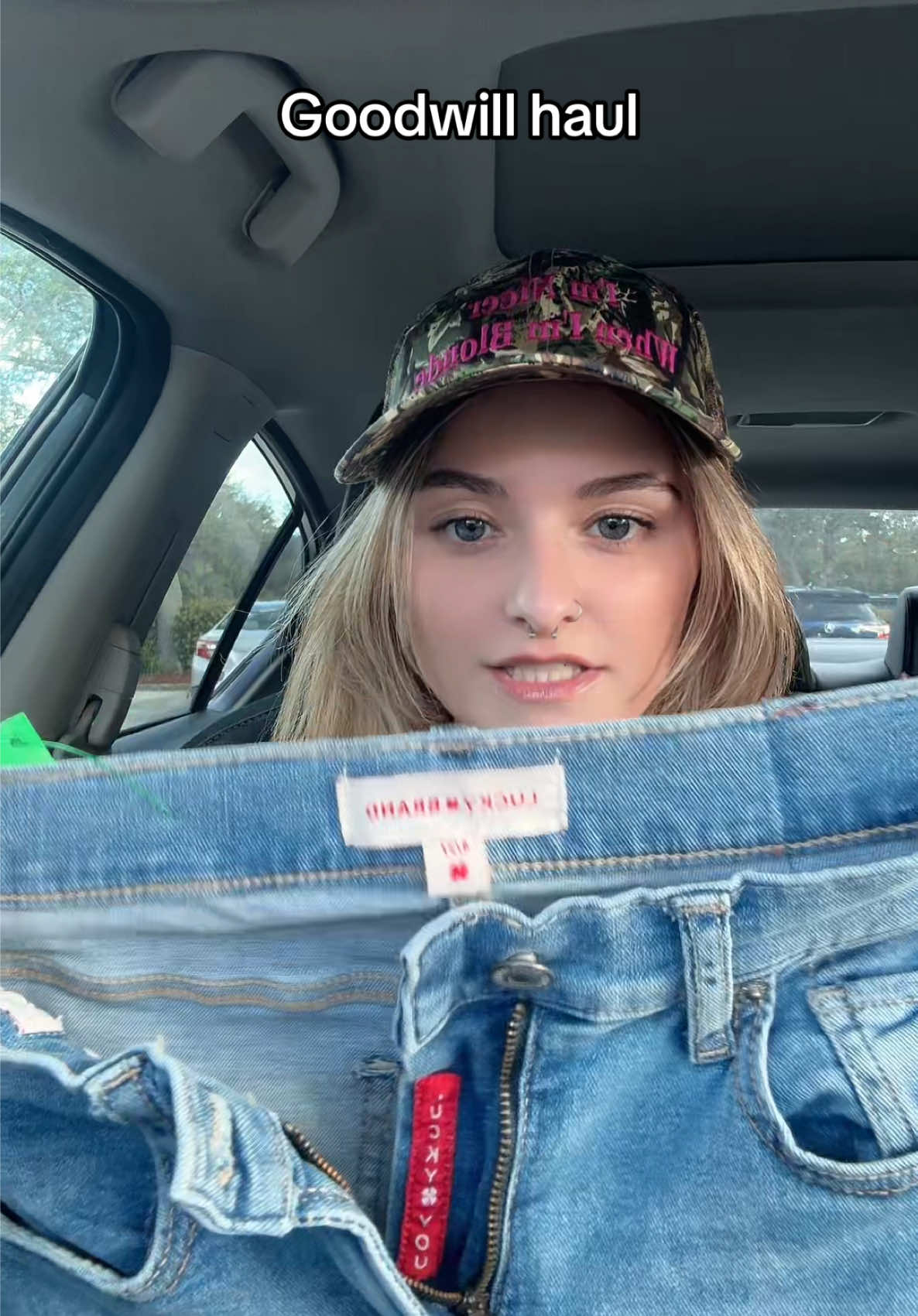 Goodwill haul plus me ranting over Armani jeans not fitting me #foryou #thrifting #goodwillhaul 