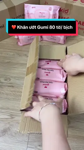 ❤️ Khăn ướt Gumi 80 tờ/ bịch đang có voucher còn hỗ trợ ship về tận nhà quá rẻ #khanuotgumi #cindythuytichcuc 