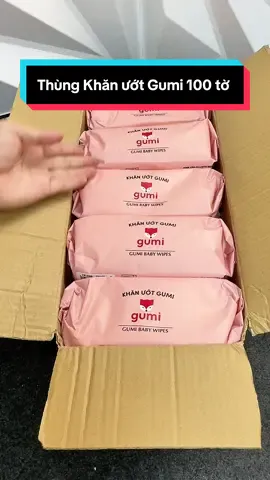 Thùng 10 gói khăn ướt Gumi 100 tờ #khanuotgumi  #Cindythuytichcuc  