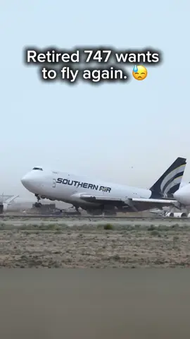 Retired 747 Wants To Fly Again. 😓 #fyp #aviation #nostalgic #747 #flying 
