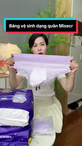 Băng vệ sinh dạng quần Misecr (30 miếng), chống tràn 360°, thoáng khí, phù hợp sử dụng ngày và đêm dành cho phụ nữ mang thai và sau sinh, Thích Hợp Cho Phụ Nữ #cindythuyttichcuc #bangvesinh #bangquanvesinh #bangvesinhdangquanmisecr 